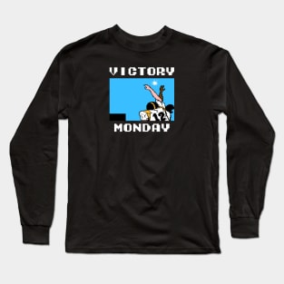 Pittsburgh Football Victory Monday 8-Bit Retro Game High 5 Long Sleeve T-Shirt